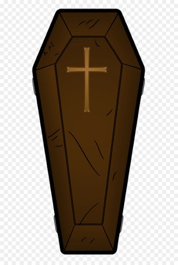 Coffin Clip art - Halloween Brown Coffin PNG Picture 