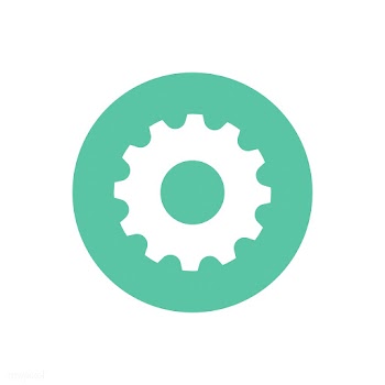 Cogwheel in green square graphic illustration | Free stock vector - 429502