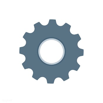 Cogwheel isolated icon graphic illustration | Free stock vector - 429353