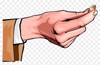 Coin Clipart Hand Holding - Hand Coin Png