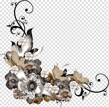 Coin Floral design Bordure Frames, antique transparent background PNG clipart