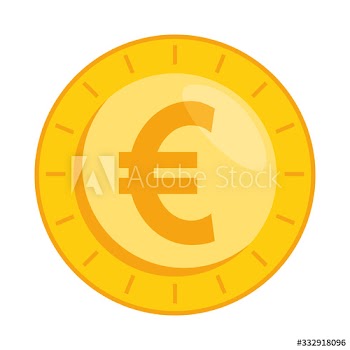 coin money euro design