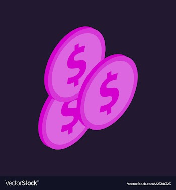 Coins background finance graphic vector image