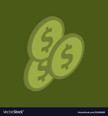 Coins background finance graphic vector image
