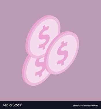 Coins background finance graphic vector image