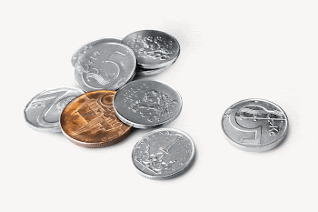 Coins collage element, money design | Free PSD - rawpixel