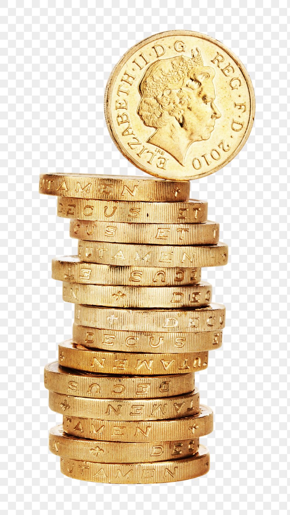 Coins stack png sticker, UK | Free PNG - rawpixel