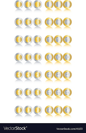 Coins vector image