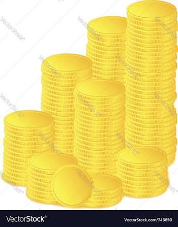  					Coins vector image														
