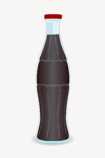 Cola bottle clipart, collage element | Free PSD - rawpixel