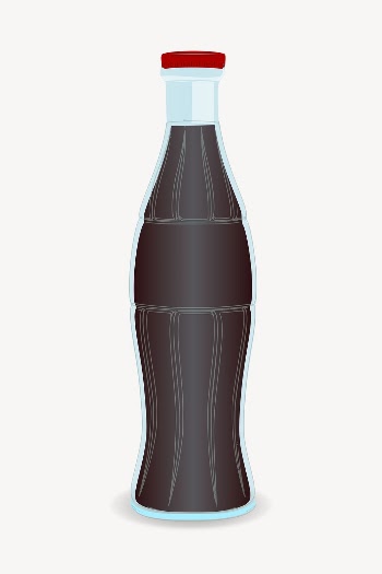 Cola bottle clipart, illustration vector. | Free Vector - rawpixel
