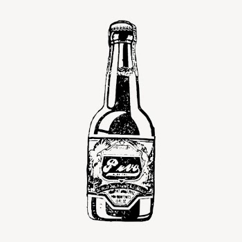Cola bottle drawing, vintage object | Free Vector - rawpixel