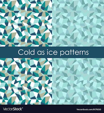 Cold as ice pattern vector image