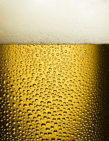 cold beer in a glass close up shoot