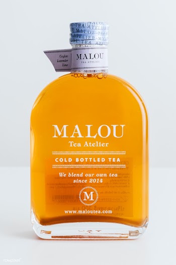 Cold bottled Malou Tea Atelier. JANUARY 29, 2020 - BANGKOK, THAILAND  | Free  photo - 2353246