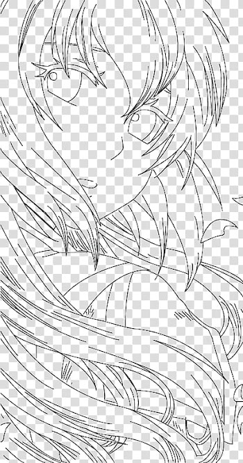 Colette Line Art transparent background PNG clipart