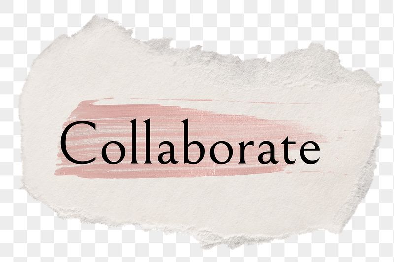 Collaborate png ripped paper word | Free PNG - rawpixel