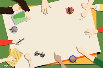 Collaborate study working | Free stock vector - 397587