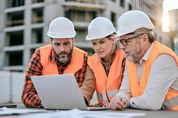 Collaboration at a Construction Site