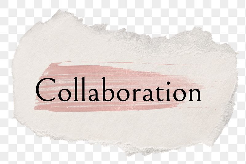 Collaboration png ripped paper word | Free PNG - rawpixel