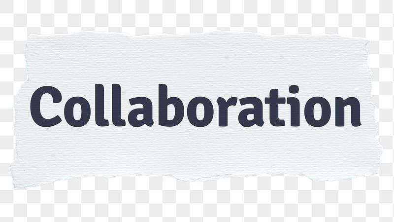 Collaboration png word sticker typography, | Free PNG - rawpixel