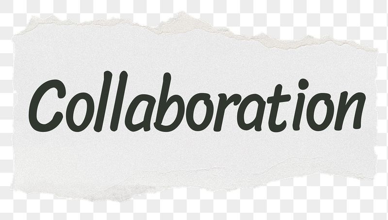 Collaboration png word sticker typography, | Free PNG - rawpixel