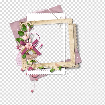 Collage Paper Frames Scrapbooking, collage transparent background PNG clipart
