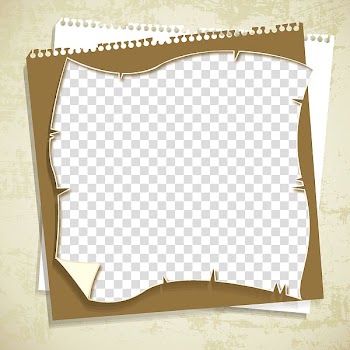 Collage Visual design elements and principles, Vintage brown frame material transparent background PNG clipart