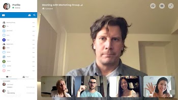 Colleagues having a video conference during the coronavirus pandemic v.. | Free  vector - 2309305
