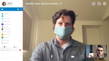 Colleagues having a video conference during the coronavirus pandemic v.. | Free  vector - 2312789