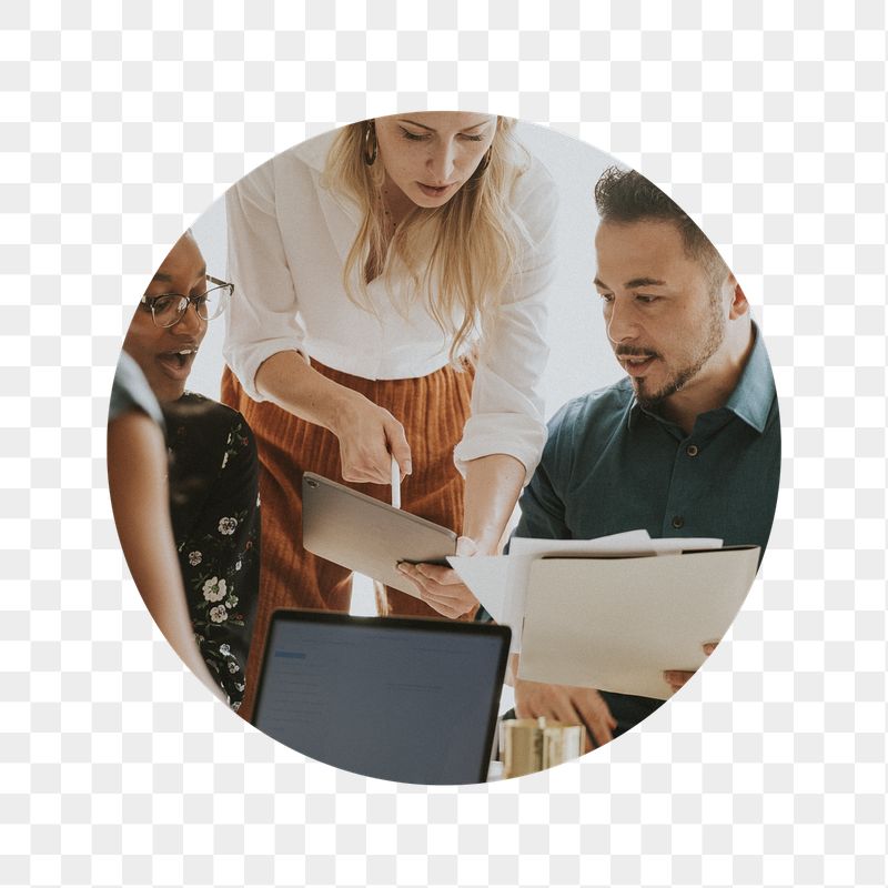 Colleagues' meeting png discussion badge | Free PNG - rawpixel