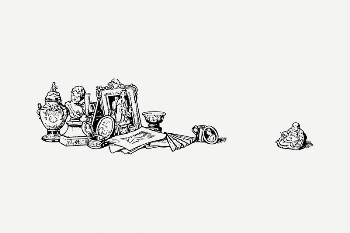 Collectibles collage element, black & | Free PSD Illustration - rawpixel