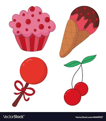 collection desserts cupcakelollipop ice cream
