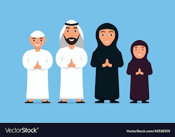 collection flat character arab ramadhan kareem