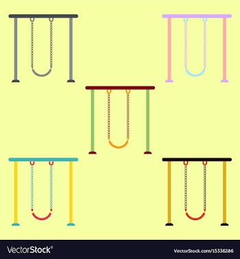 Collection in flat style park vector image