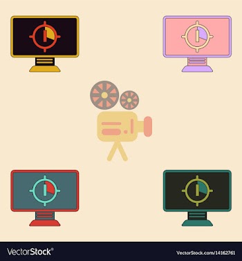 Collection in flat style vector image