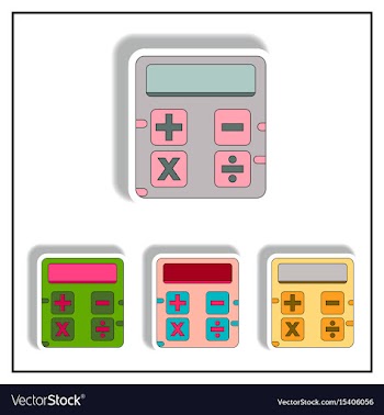 Collection in paper sticker vector image