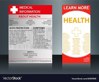 Collection of 2 abstract medical business cards vector image