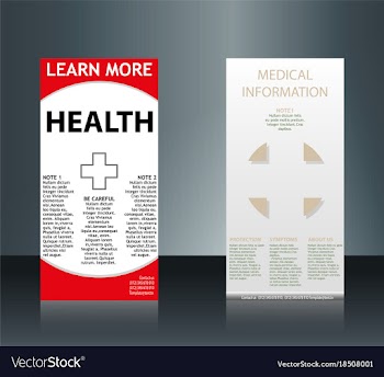 Collection of 2 abstract medical business cards vector image