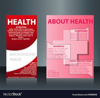 Collection of 2 abstract medical business cards vector image
