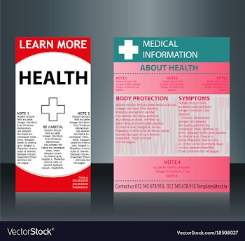 Collection of 2 abstract medical business cards vector image