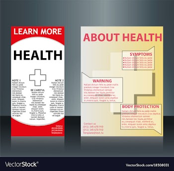 Collection of 2 abstract medical business cards vector image