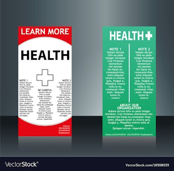 Collection of 2 abstract medical business cards vector image