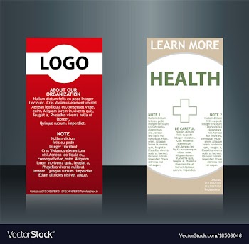 Collection of 2 abstract medical business cards vector image