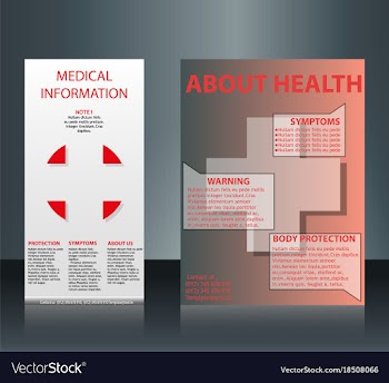 Collection of 2 abstract medical business cards vector image