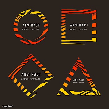 Collection of abstract badge vectors | Free stock vector - 538074