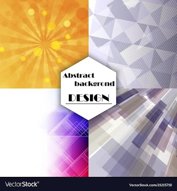 Collection of abstract multicolored backgrounds vector image
