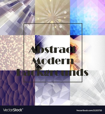 Collection of abstract multicolored backgrounds vector image