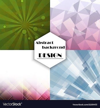 Collection of abstract multicolored backgrounds vector image