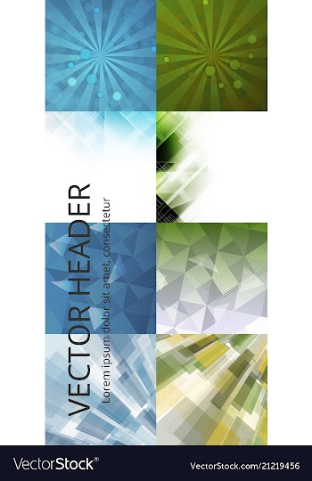 Collection of abstract multicolored backgrounds vector image